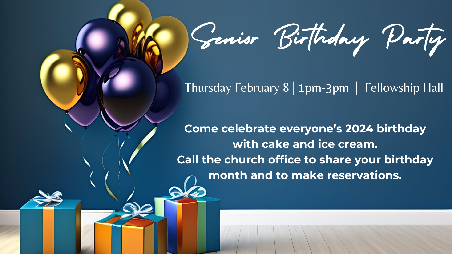 Senior Birthday Party at Central Baptist Church in Knoxville TN