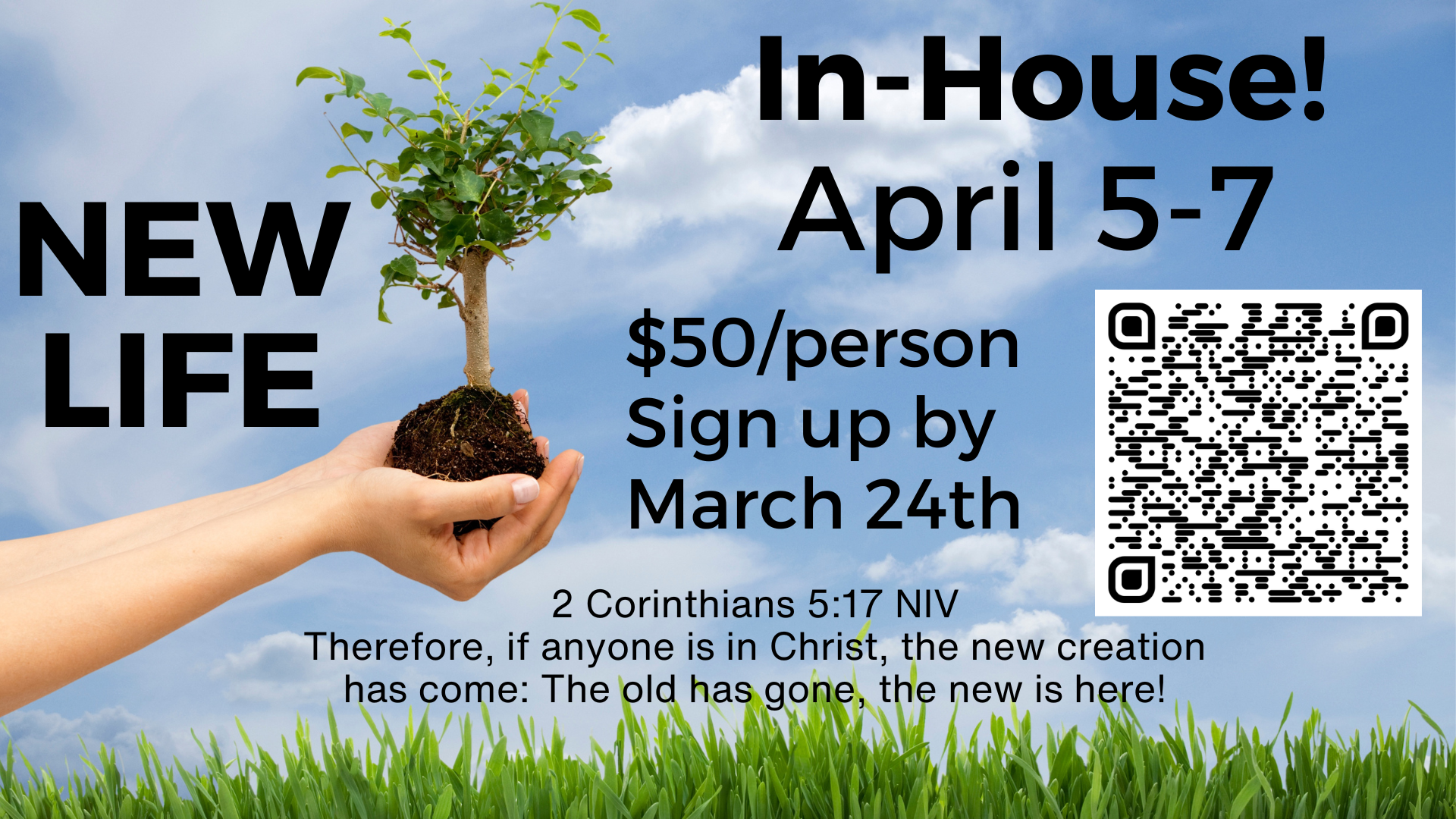 Christian events in Knoxville April 5th. In-house