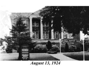 Central Baptist Church in 1924